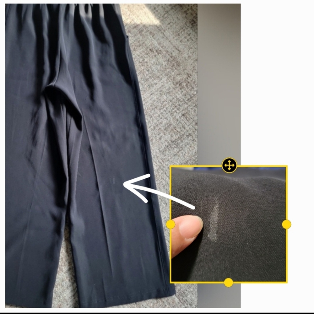 Lululemon Noir Pants Self-Tie Elasticated High Rise Wide Leg Pants Size‎ 4 - Picture 12 of 12